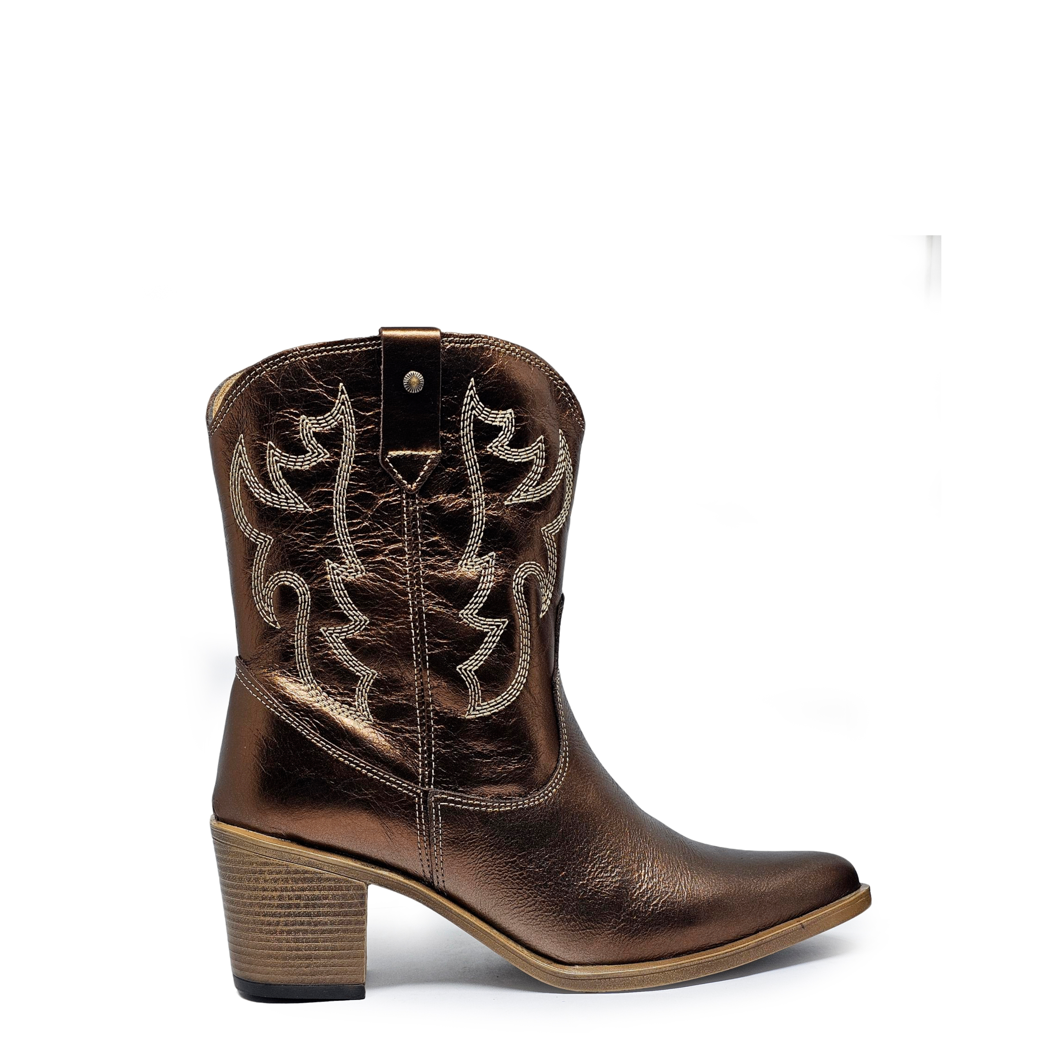 Botín cuero WESTERN Bronze Dark