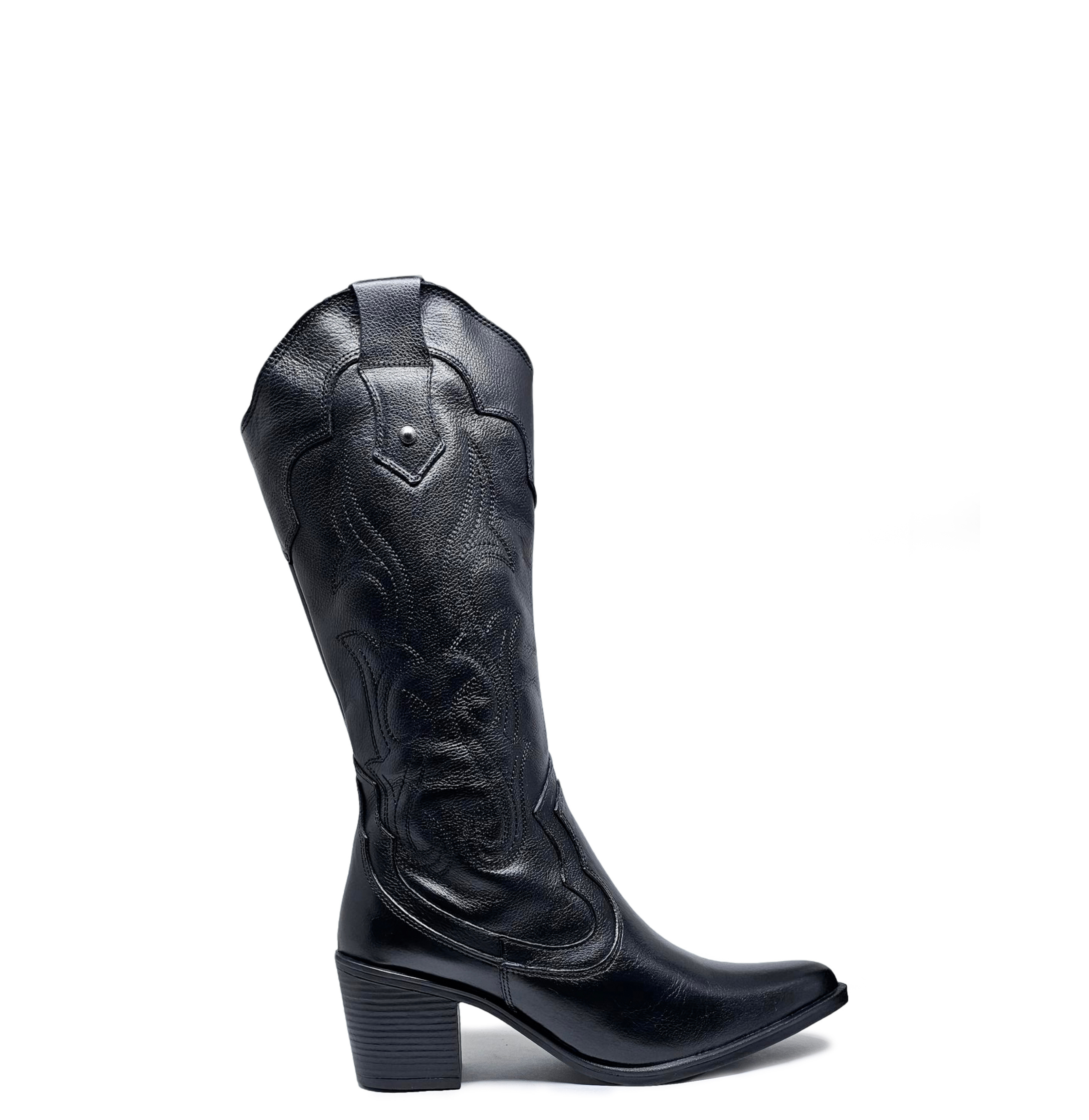 Bota cuero INDÓMITA Negro