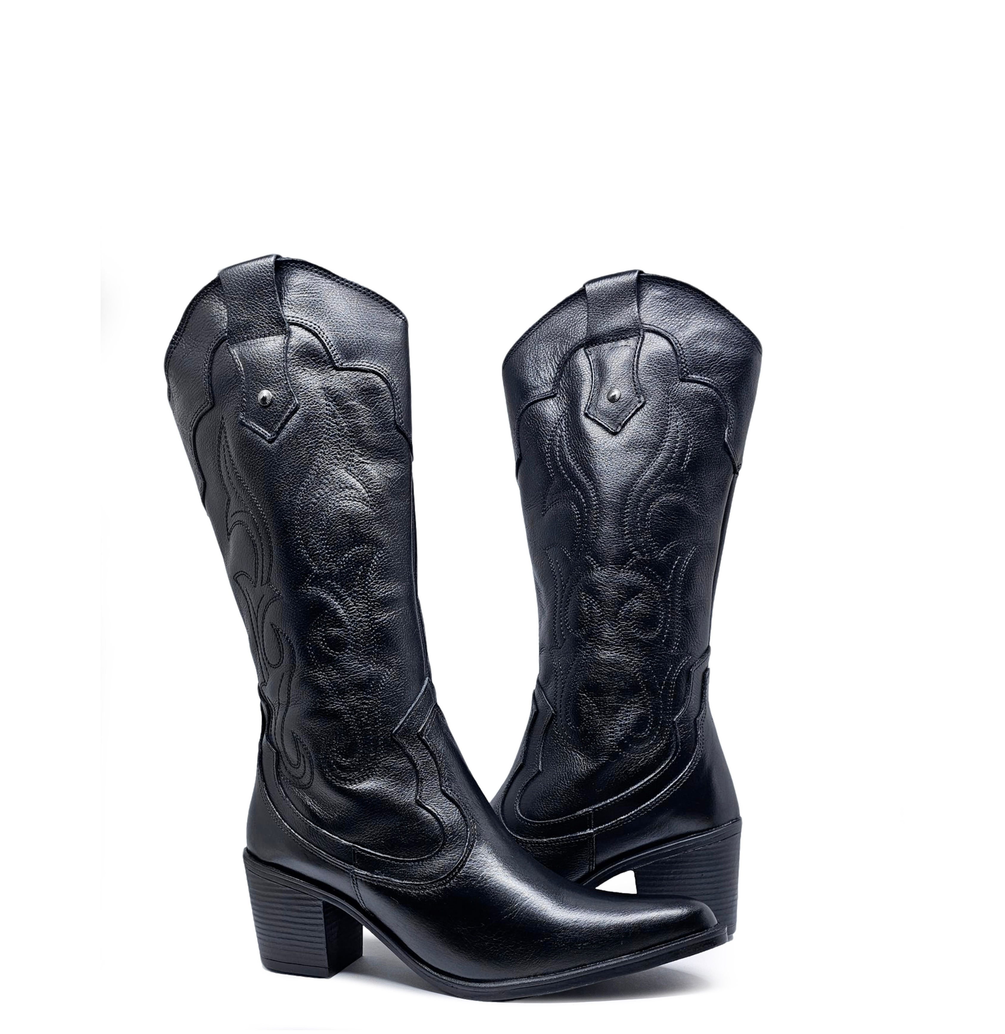Bota cuero INDÓMITA Negro
