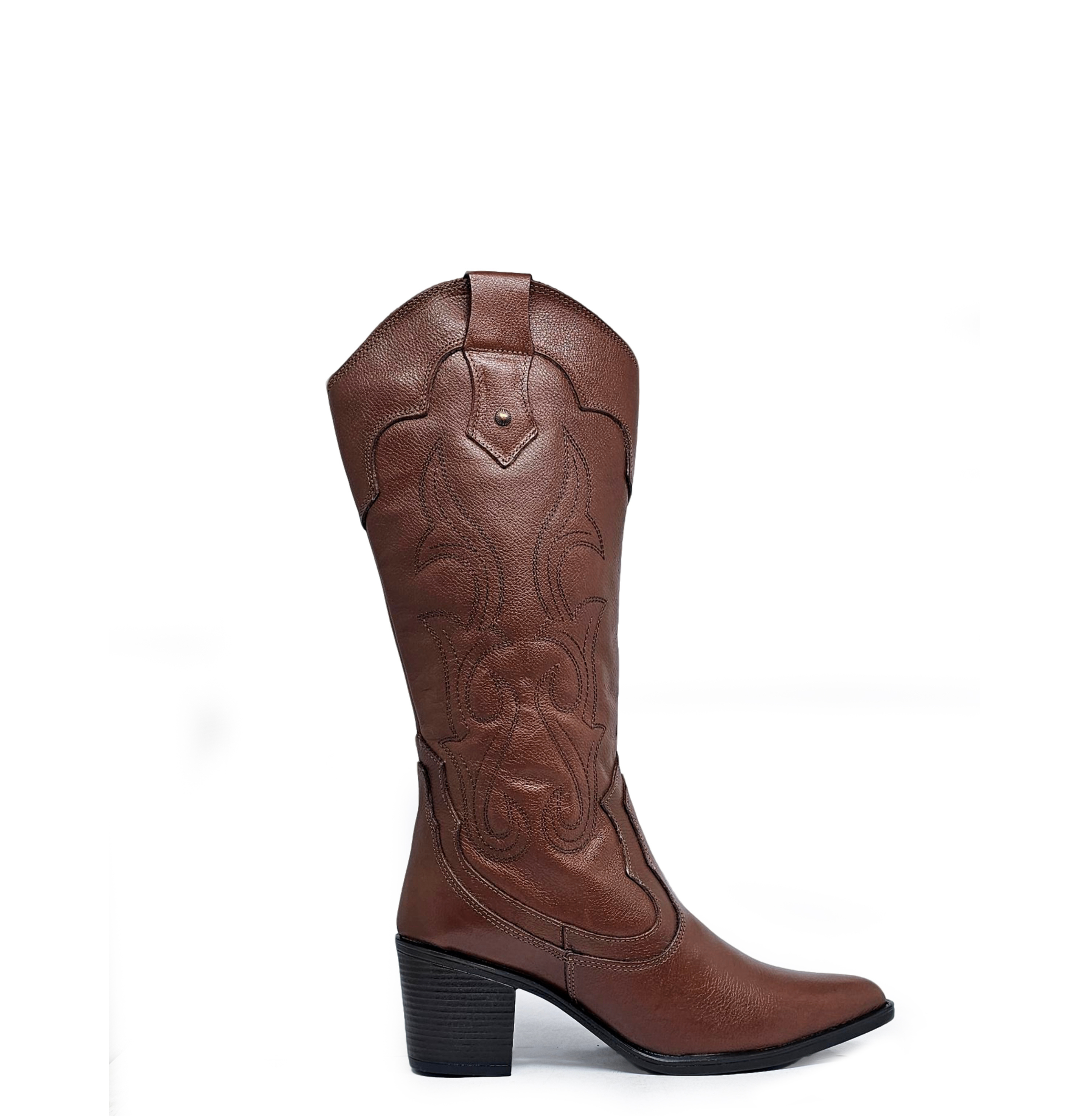 Bota cuero INDÓMITA Caoba Burned