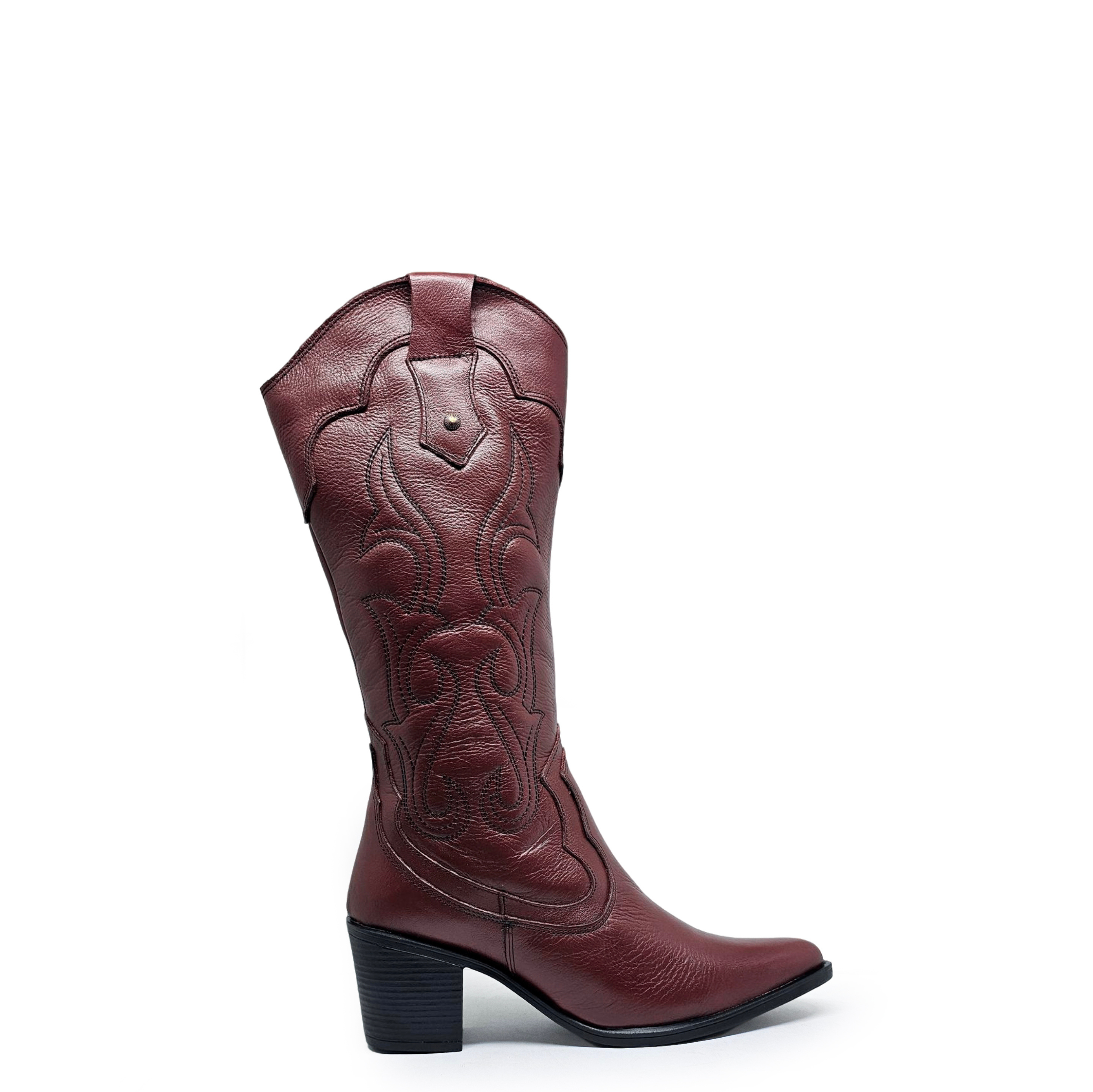 Bota cuero INDÓMITA Merlot