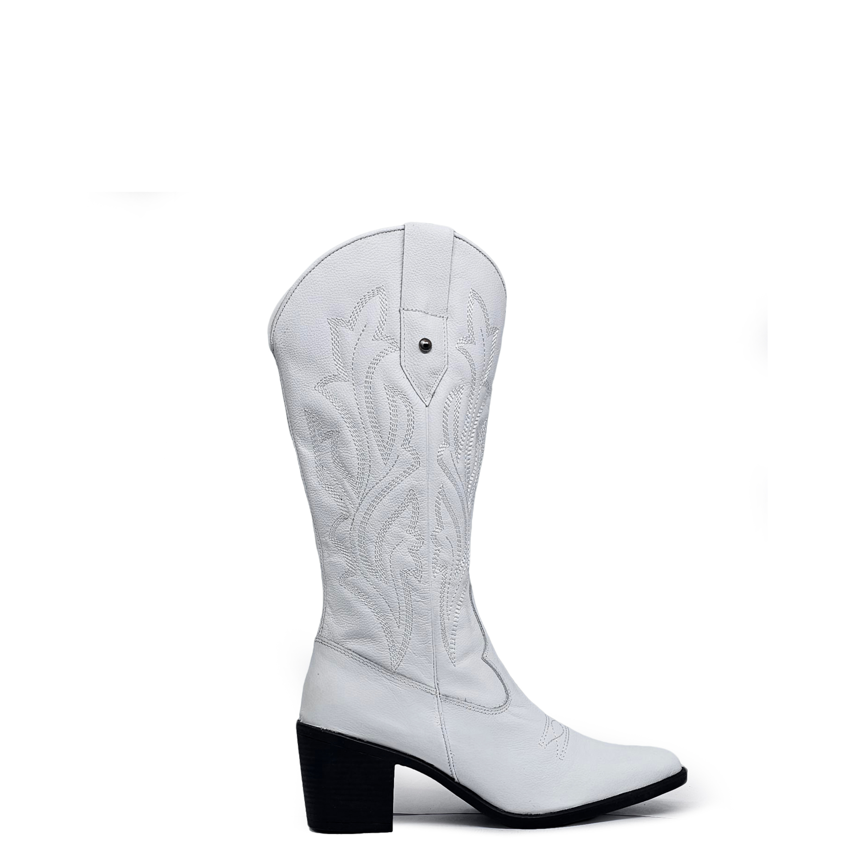 Bota cuero INDÓMITA Blanca