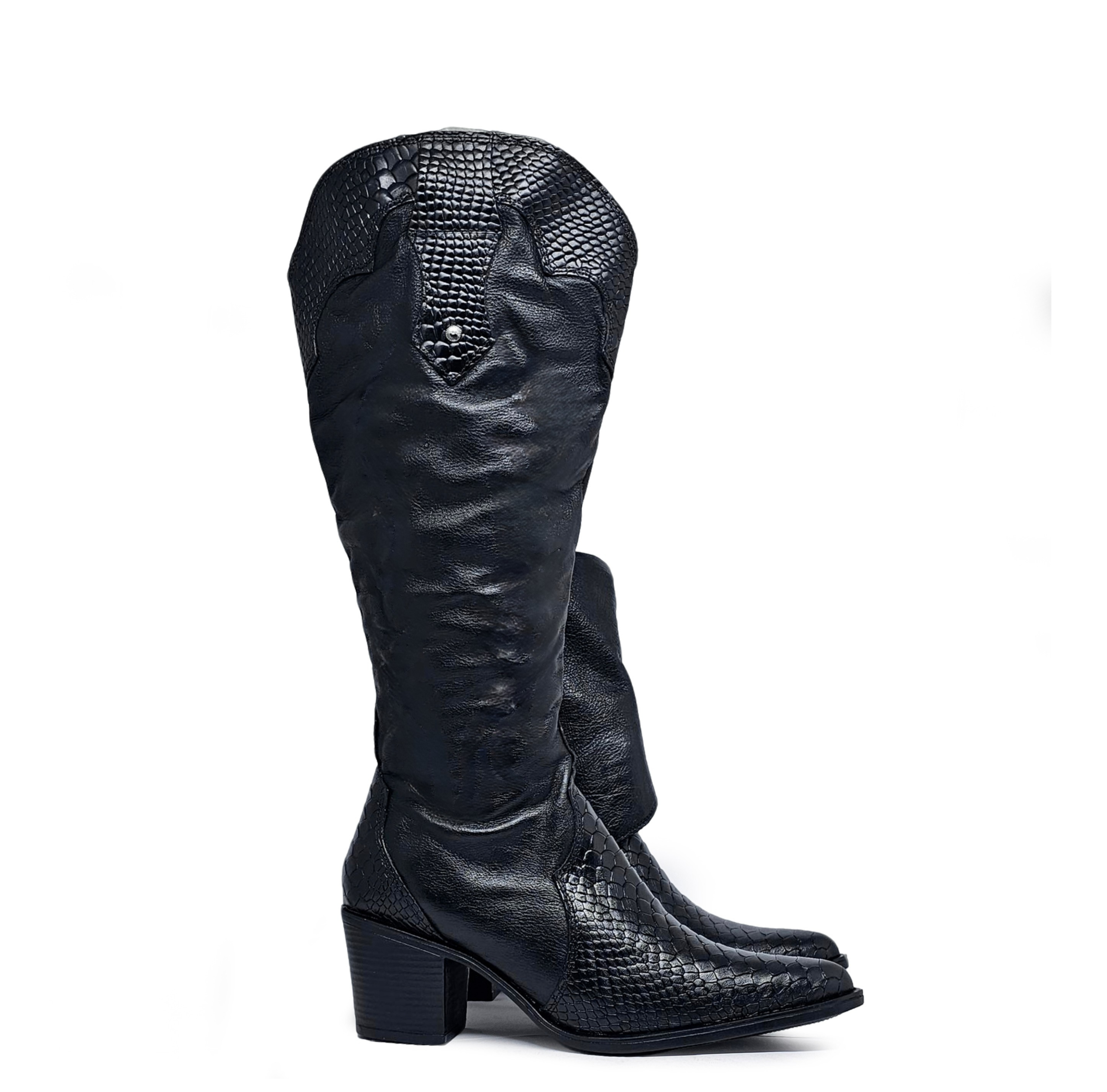 Bota cuero HAVEN Dual-wear Negro