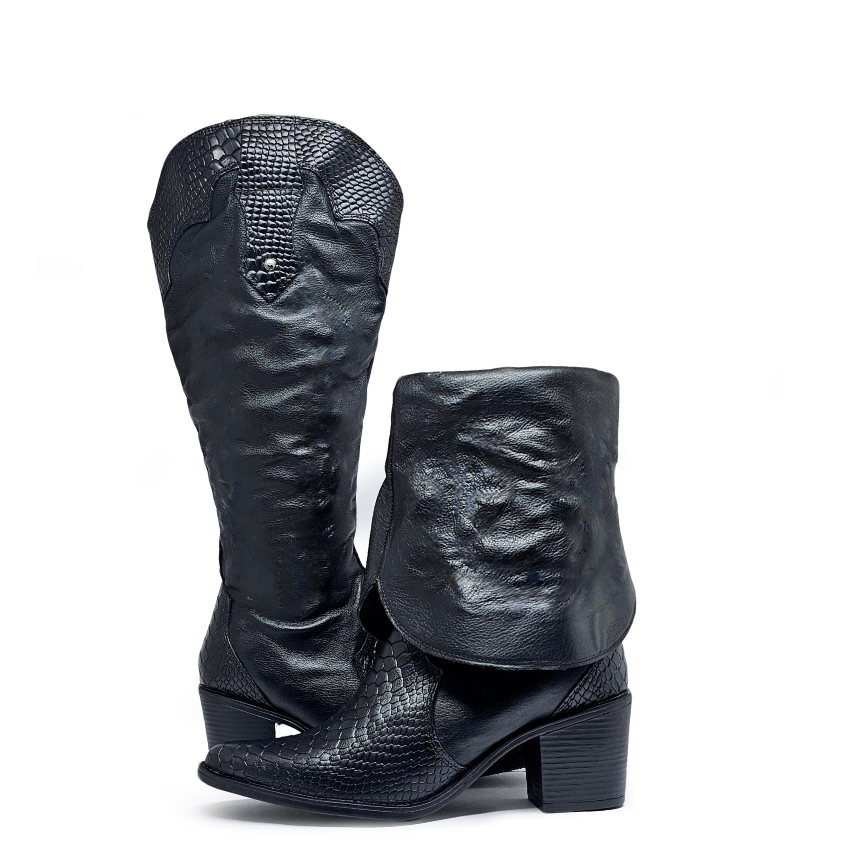 Bota cuero HAVEN Dual-wear Negro