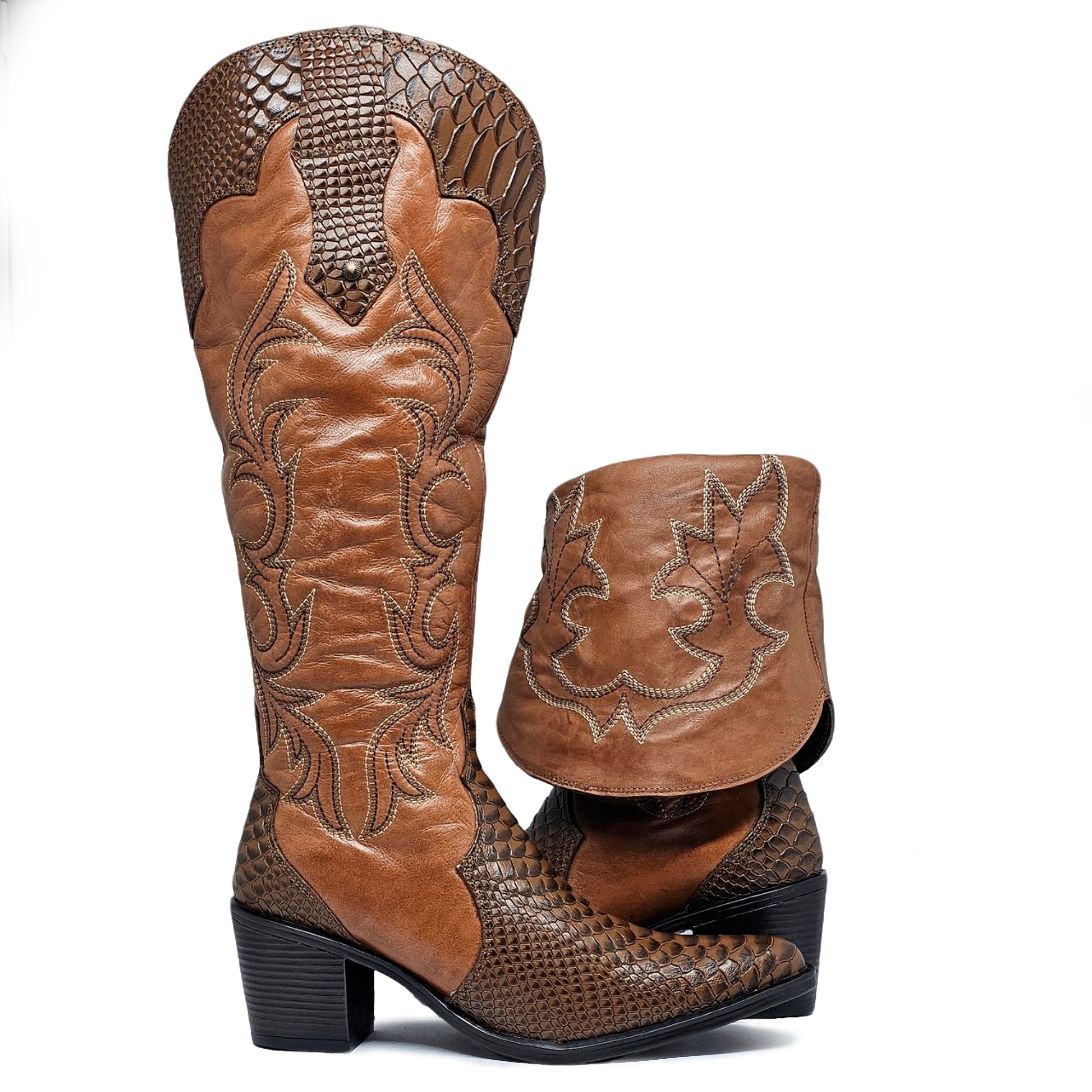 Bota cuero BULLET Dual-wear Anaconda Havana