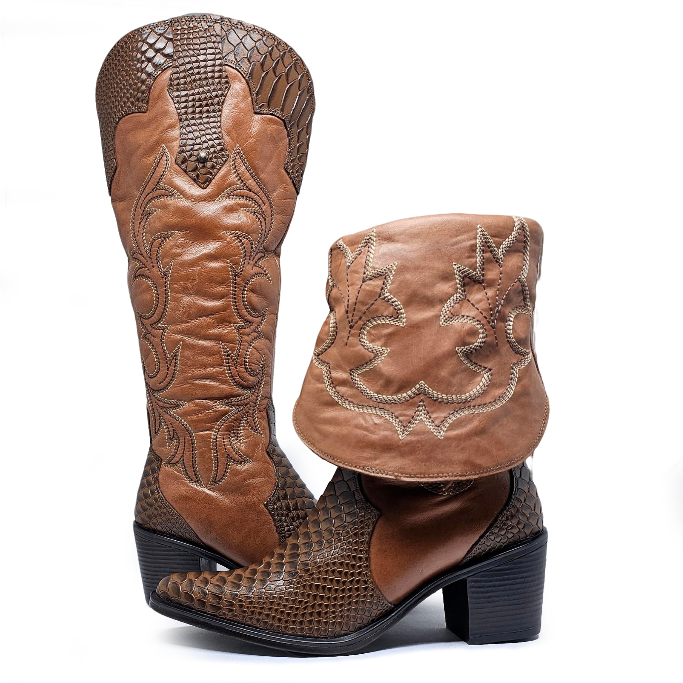 Bota cuero BULLET Dual-wear Anaconda Havana