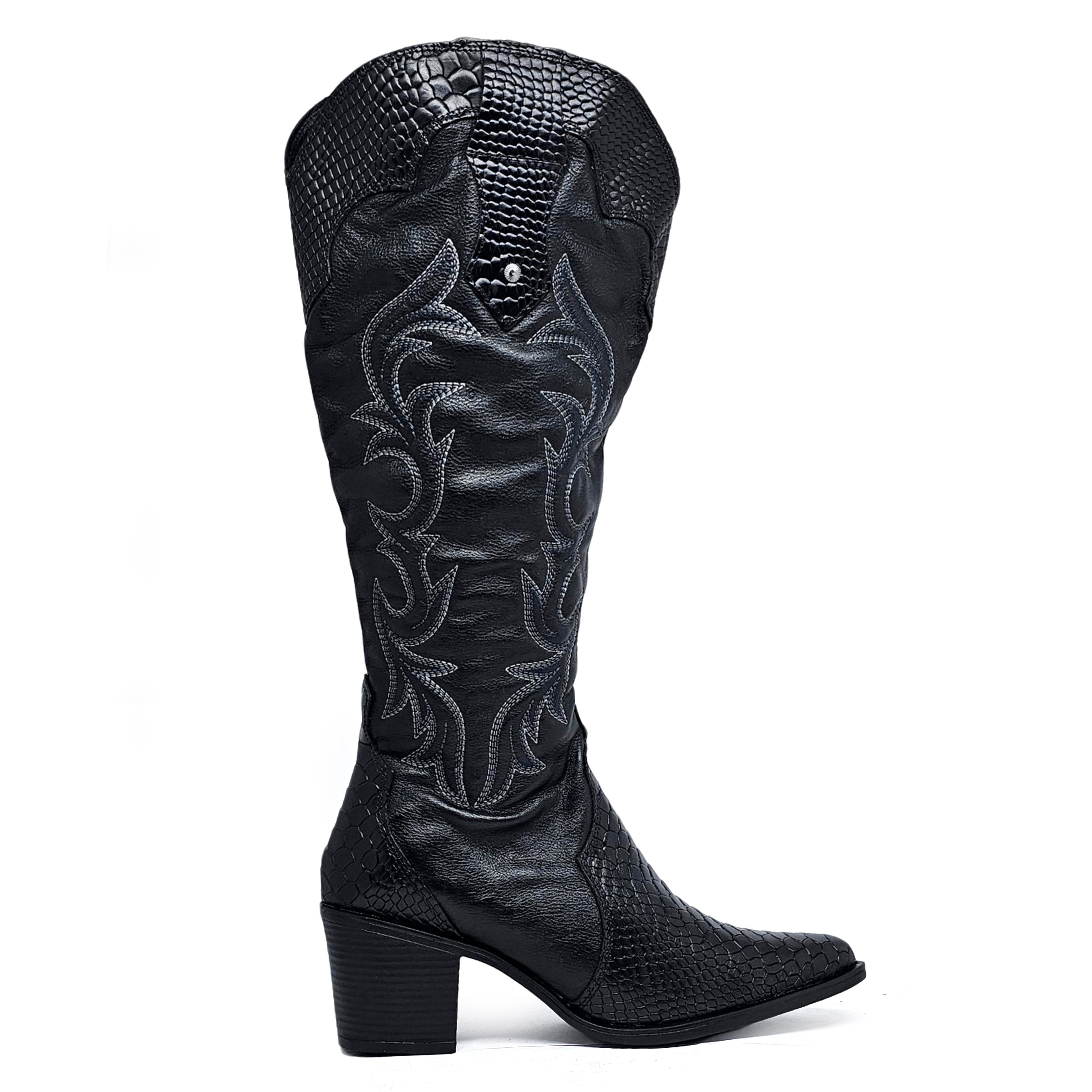 Bota cuero BULLET Dual-wear Anaconda Negro