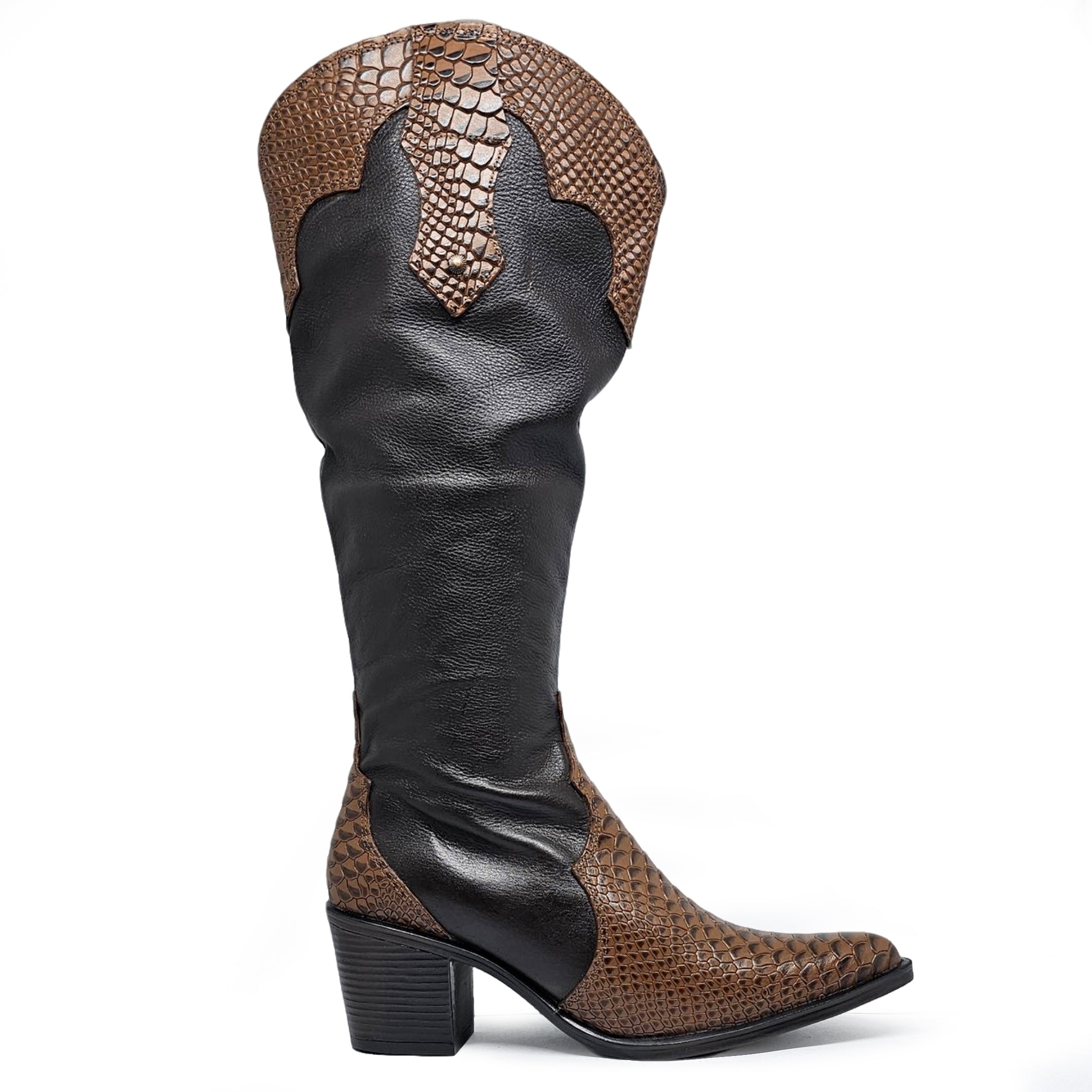 Bota cuero HAVEN Dual-wear Anaconda Havana