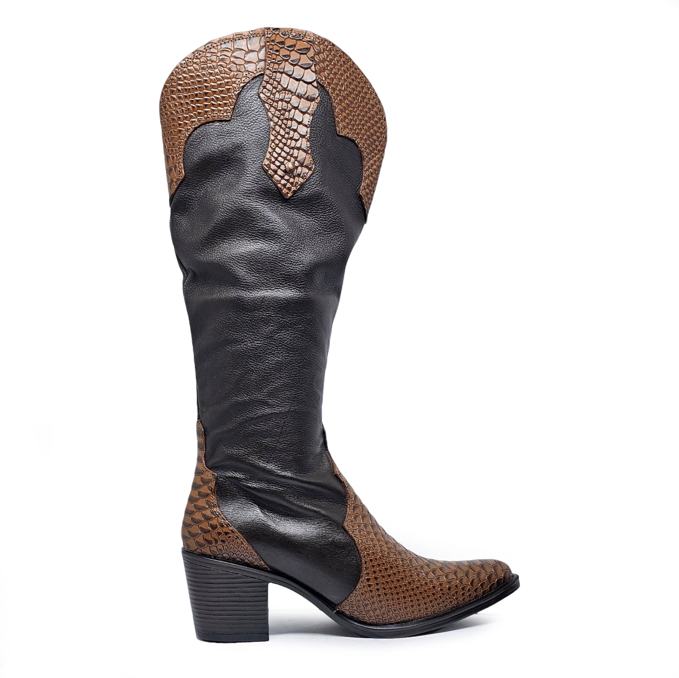 Bota cuero HAVEN Dual-wear Anaconda Havana