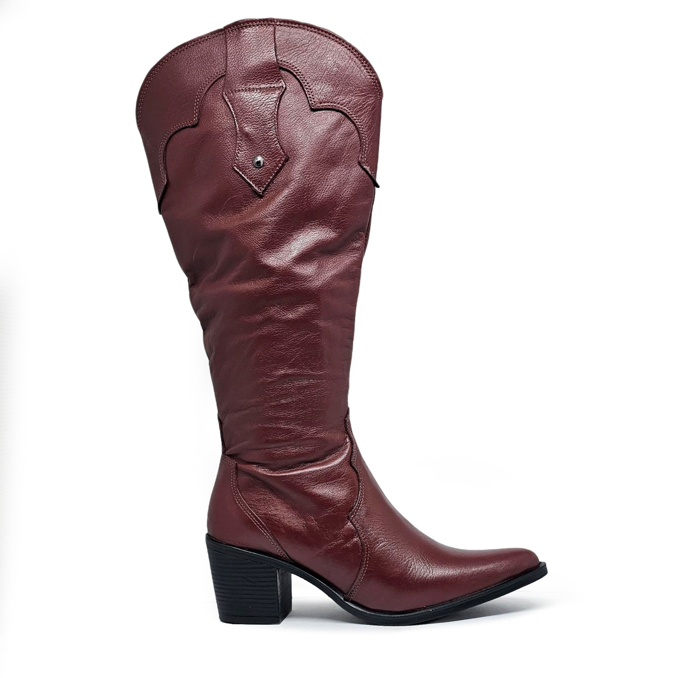 Bota cuero HAVEN Dual-wear Merlot