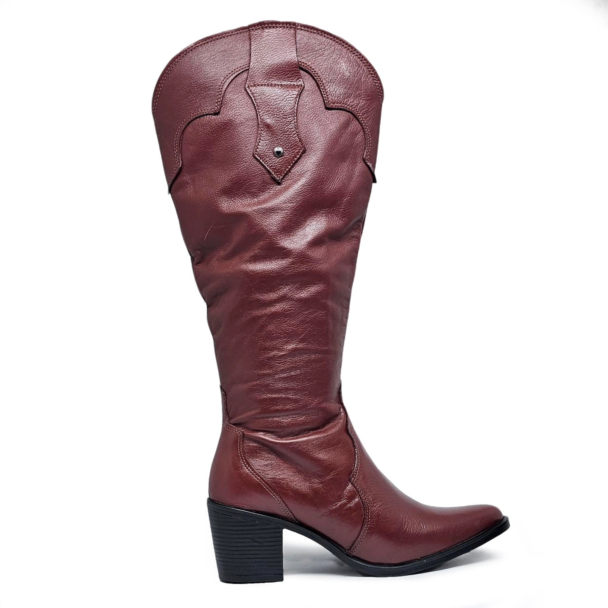 Bota cuero HAVEN Dual-wear Merlot