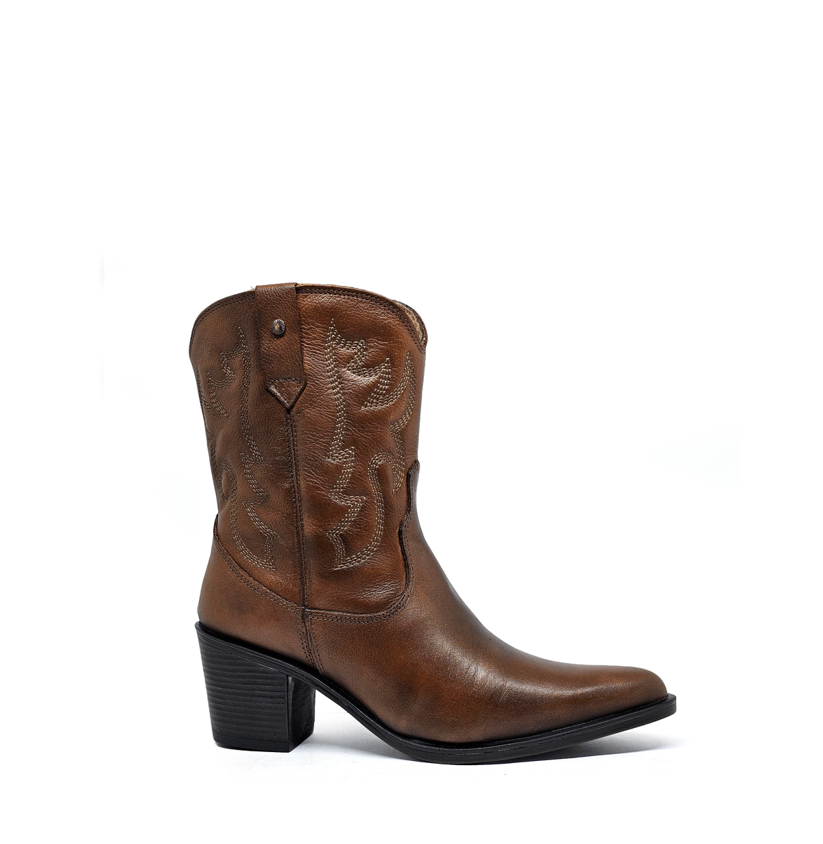 Botín cuero WESTERN Tan