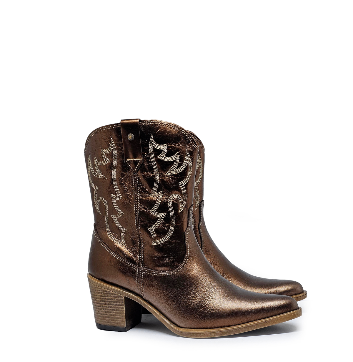 Botín cuero WESTERN Bronze
