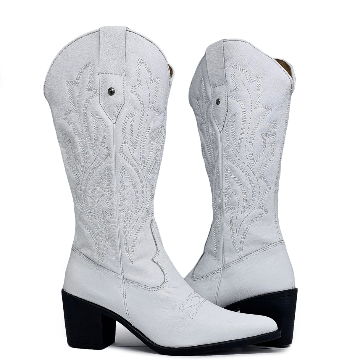 Bota cuero INDÓMITA Blanca