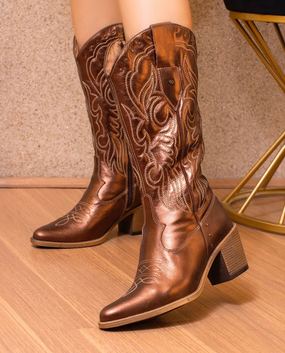 Bota cuero RAVAGE Bronze