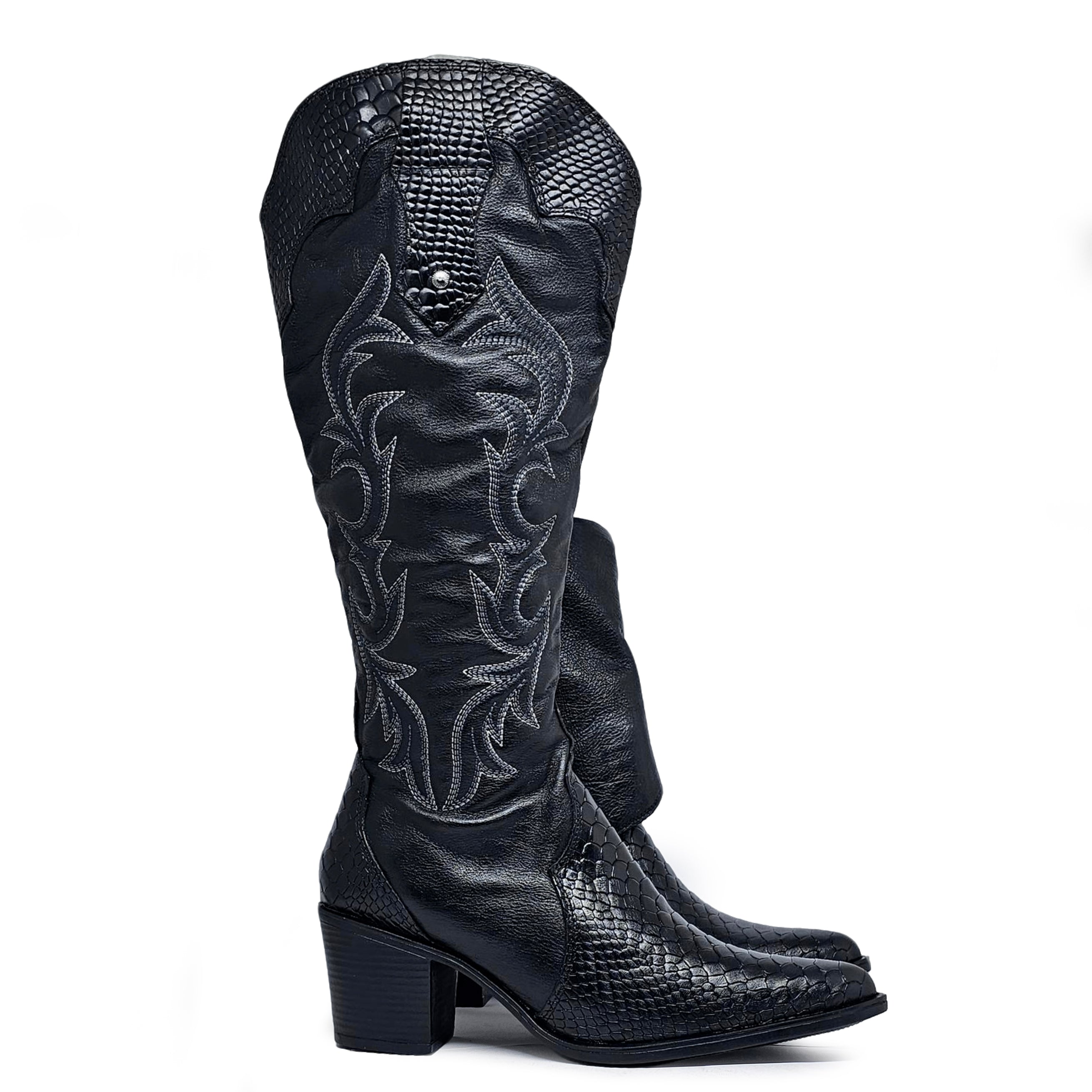 Bota cuero BULLET Dual-wear Anaconda Negro