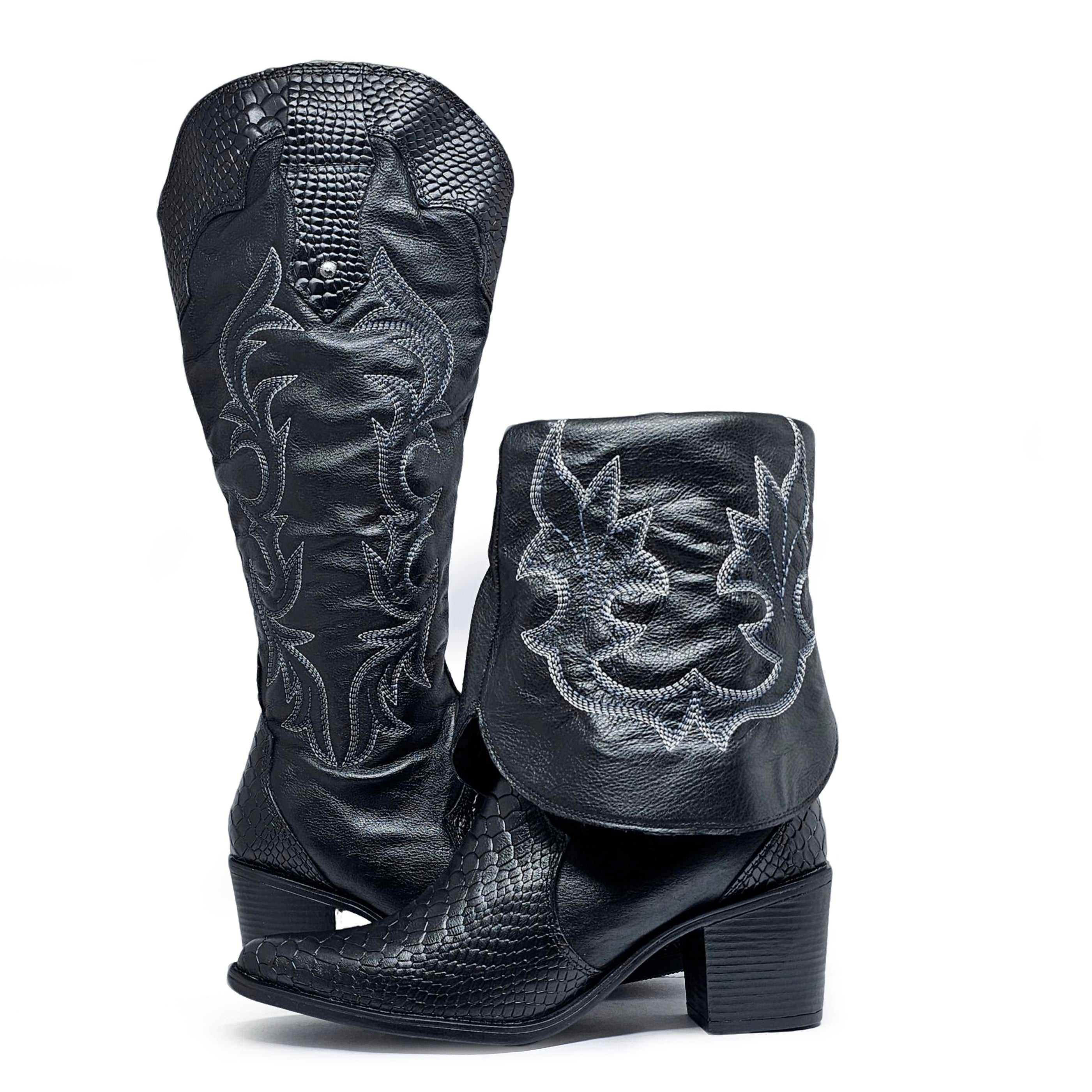 Bota cuero BULLET Dual-wear Anaconda Negro