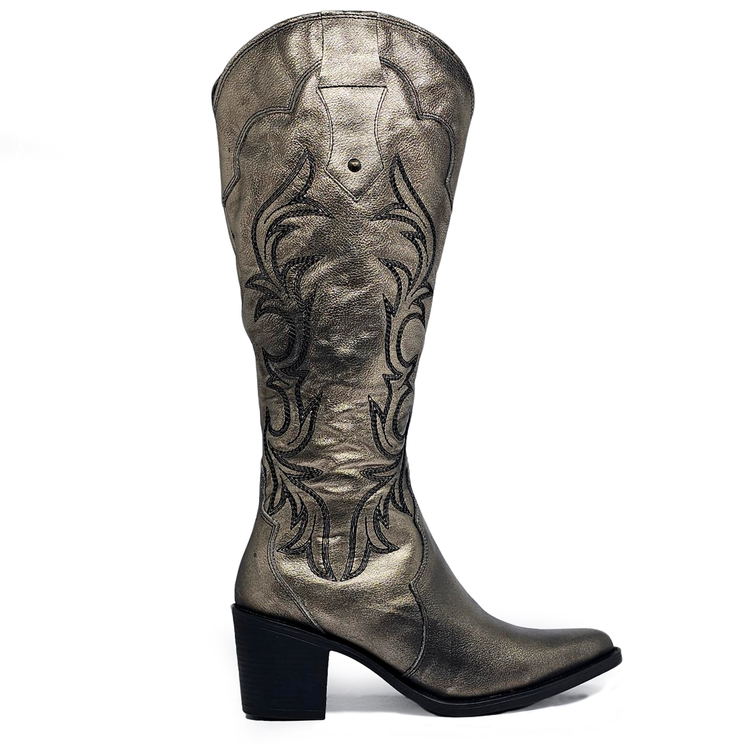 Bota cuero BLAZE Dual-wear Plata Envejecida