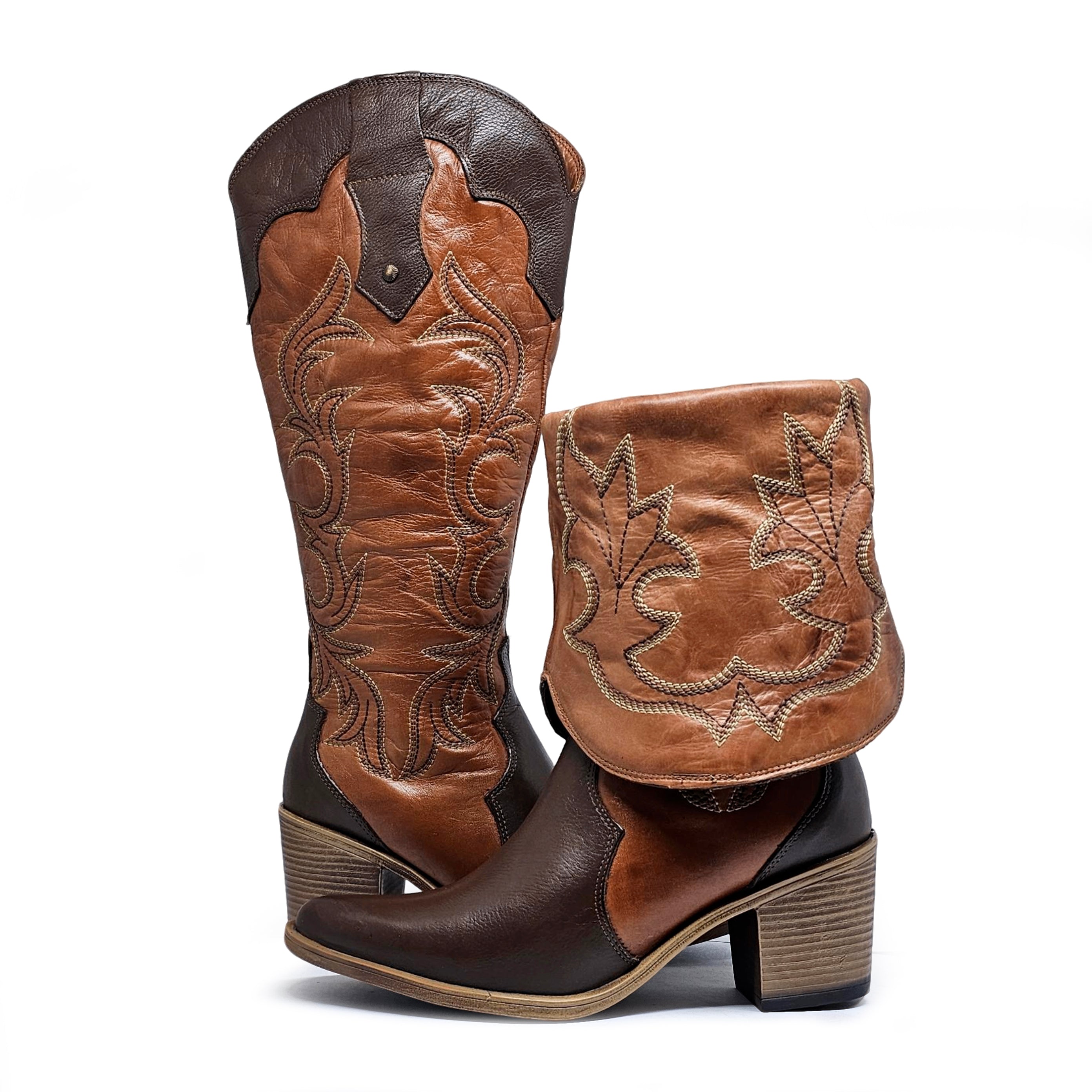Bota cuero BLAZE Dual-wear Terracota Havana